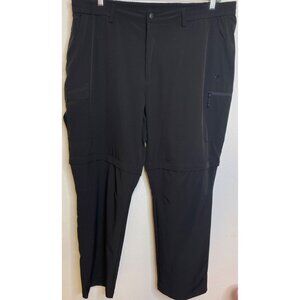Camel Crown Men Convertible quick dry Pants Black Cargo Hiking Stretch Size XXL